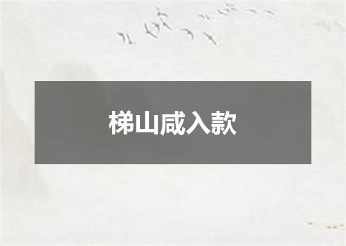 梯山咸入款