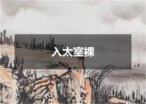 入太室裸