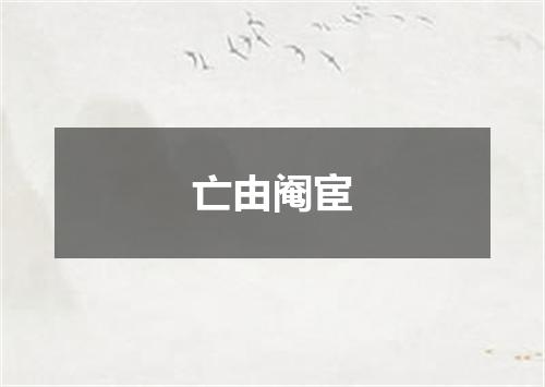 亡由阉宦