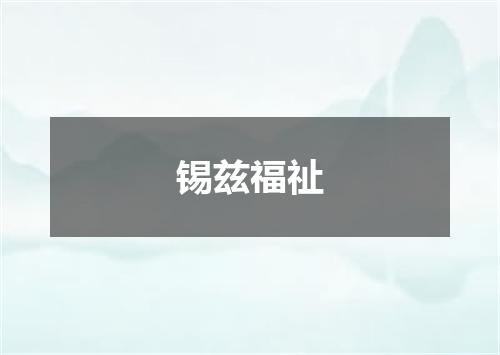 锡兹福祉