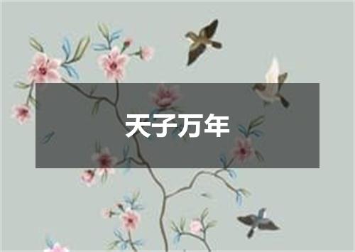 天子万年