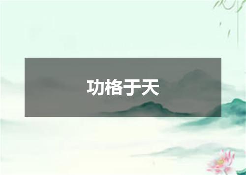 功格于天