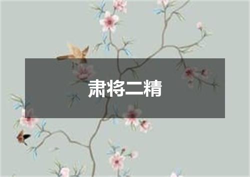 肃将二精