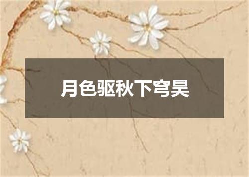 月色驱秋下穹昊