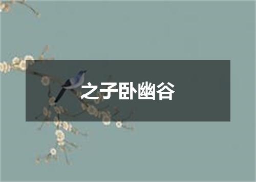 之子卧幽谷