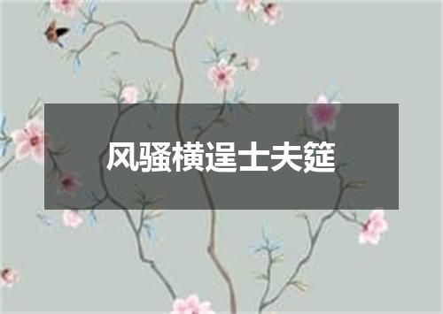 风骚横逞士夫筵