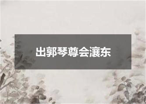 出郭琴尊会瀼东