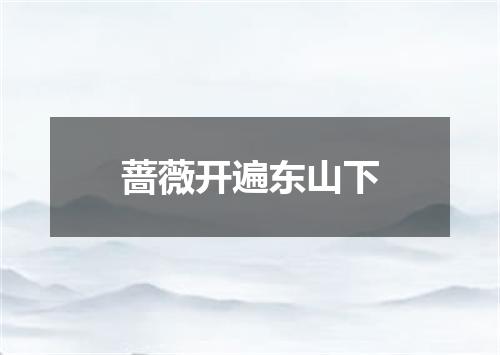 蔷薇开遍东山下
