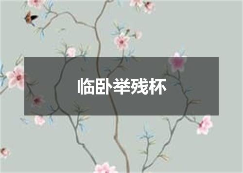 临卧举残杯
