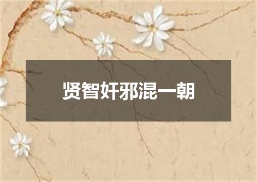 贤智奸邪混一朝