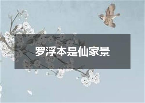 罗浮本是仙家景