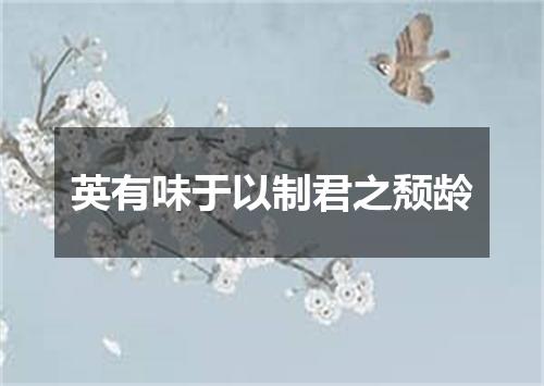 英有味于以制君之颓龄