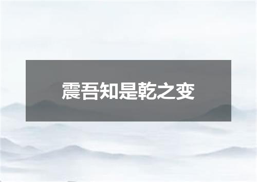 震吾知是乾之变