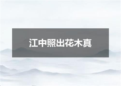 江中照出花木真