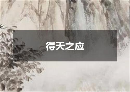 得天之应