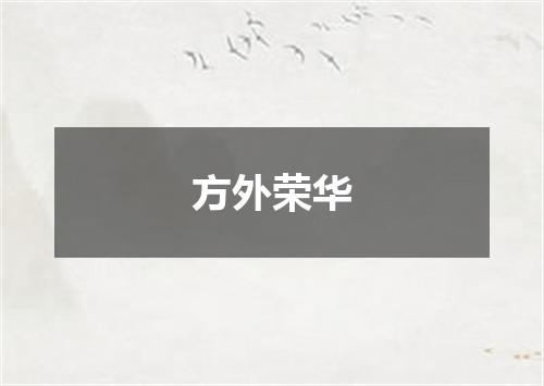 方外荣华