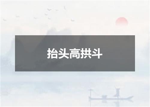 抬头高拱斗
