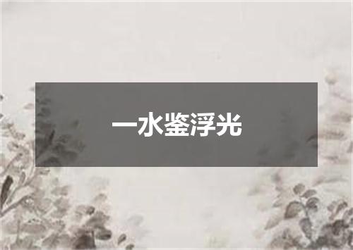 一水鉴浮光