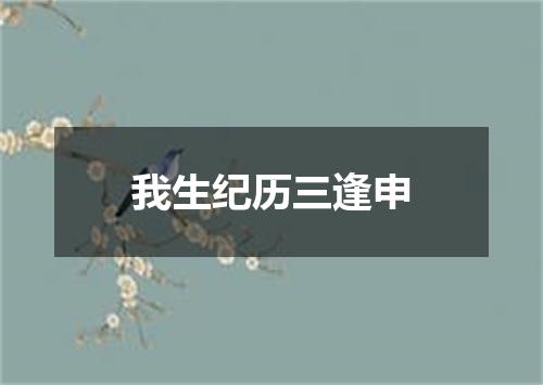 我生纪历三逢申