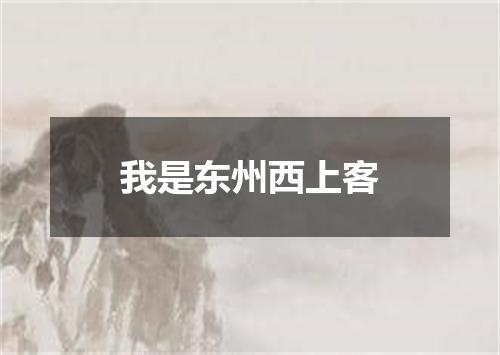 我是东州西上客