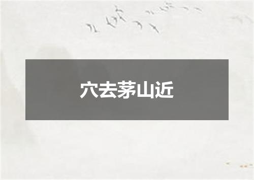 穴去茅山近