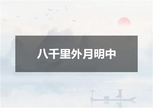 八千里外月明中