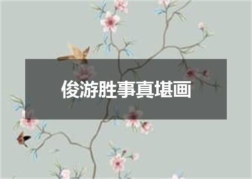 俊游胜事真堪画
