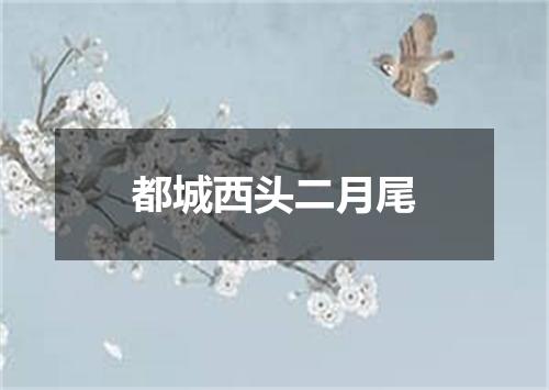 都城西头二月尾