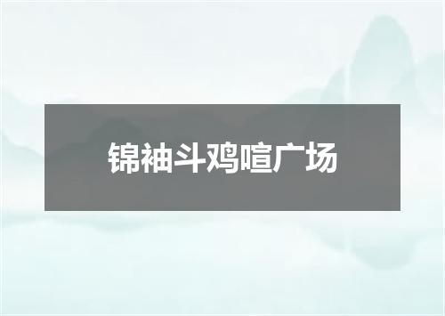 锦袖斗鸡喧广场