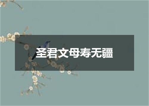 圣君文母寿无疆