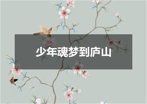 少年魂梦到庐山
