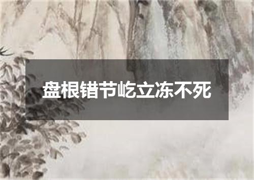 盘根错节屹立冻不死