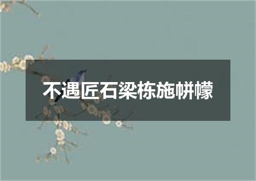 不遇匠石梁栋施帡幪