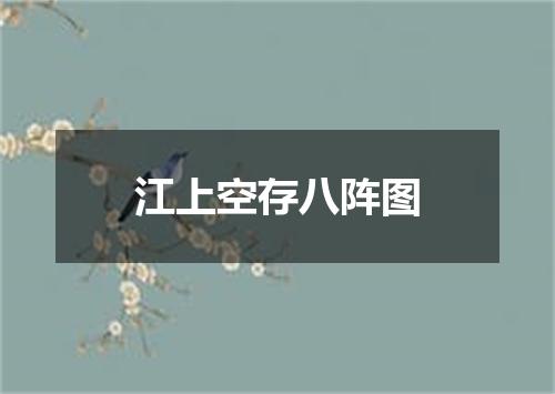 江上空存八阵图