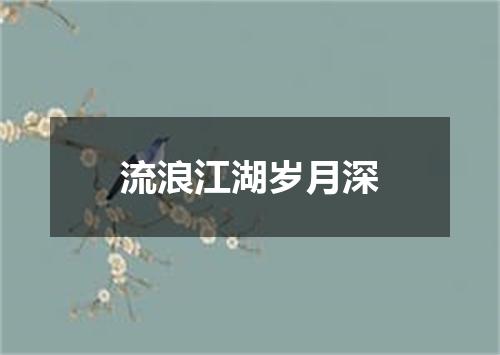 流浪江湖岁月深