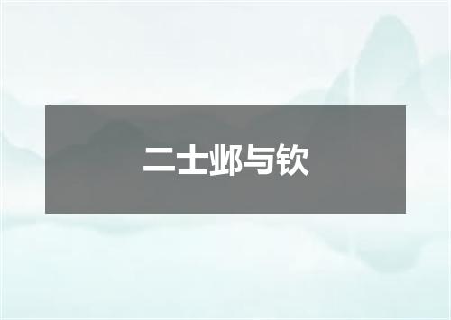 二士邺与钦