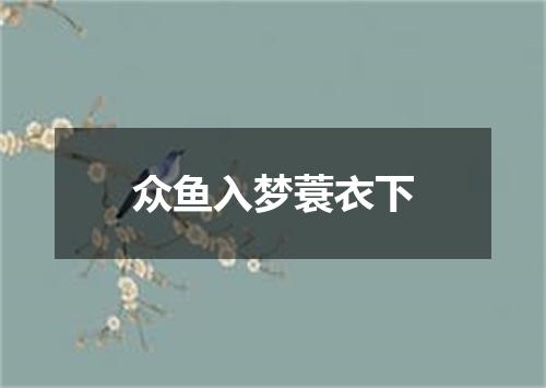 众鱼入梦蓑衣下