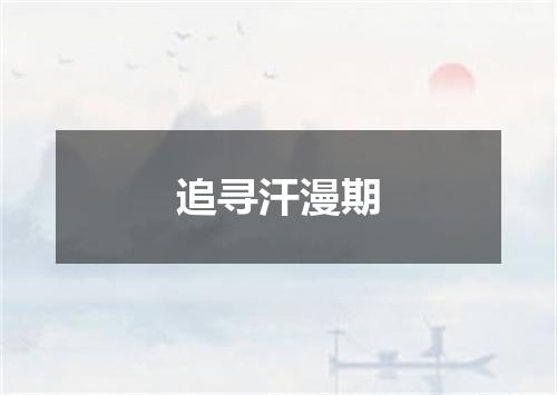 追寻汗漫期