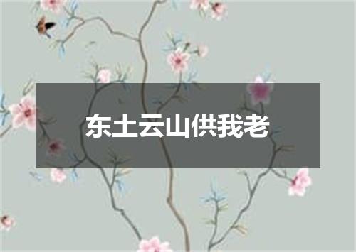 东土云山供我老