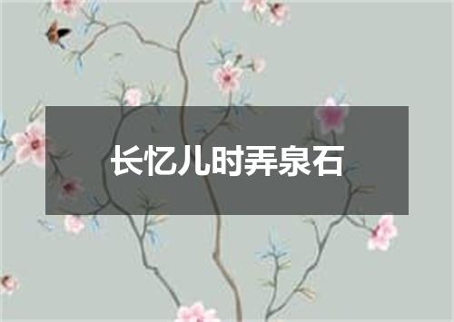 长忆儿时弄泉石