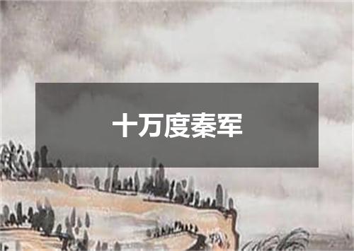 十万度秦军