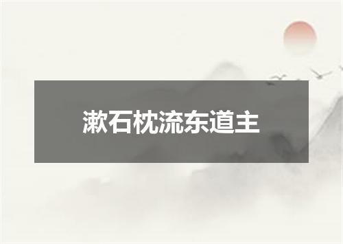 漱石枕流东道主