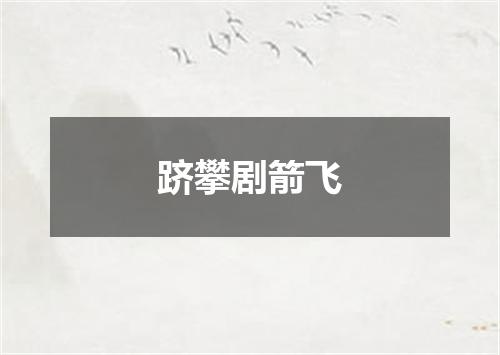 跻攀剧箭飞