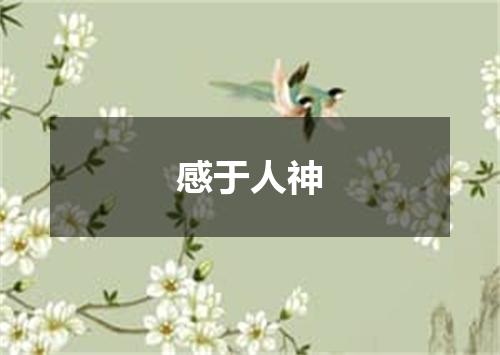 感于人神