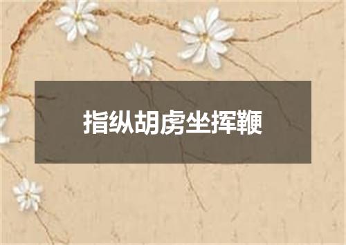 指纵胡虏坐挥鞭