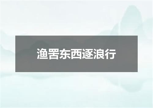渔罟东西逐浪行