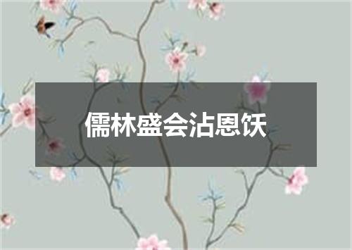 儒林盛会沾恩饫