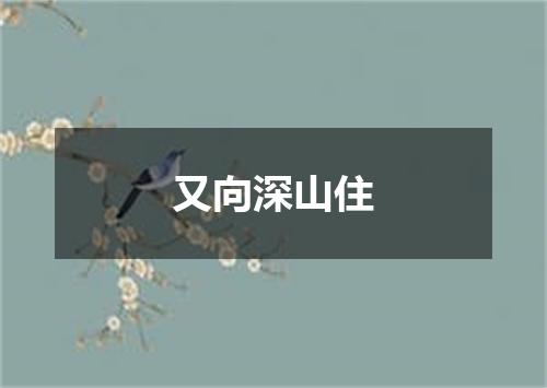 又向深山住
