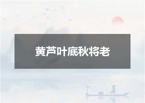 黄芦叶底秋将老