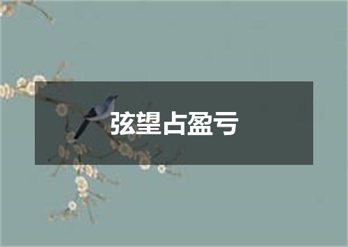 弦望占盈亏
